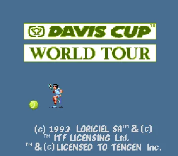 Davis Cup Tennis ~ Davis Cup World Tour (USA, Europe) (July 1993) screen shot title